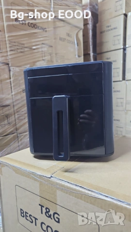 ПРОМО!! Фритюрник Air Fryer с Грил T& G Best Cooking 32852A, 2в1, 4.3L, 1500+500W, снимка 11 - Фритюрници - 54053589