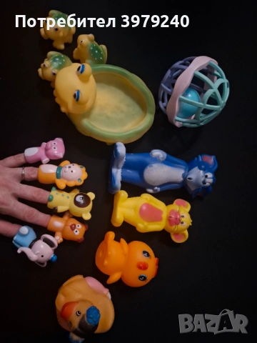 Бебешки гумени играчки 
