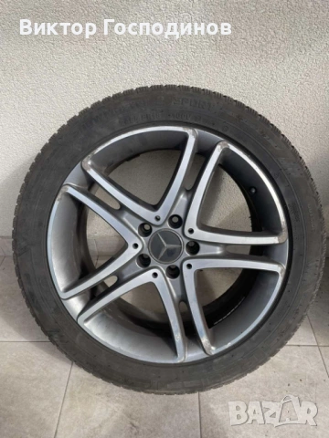 Оригинални джанти на мерцедес със зимни гуми 245/45R18, снимка 5 - Гуми и джанти - 54625350