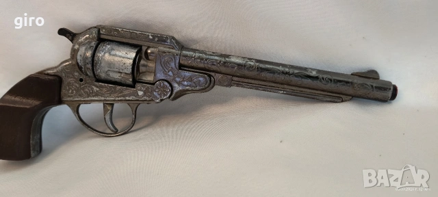 Стар метален пистолет с капси – Точно копие на Colt Peacemaker (Миротворец), снимка 8 - Колекции - 55174064