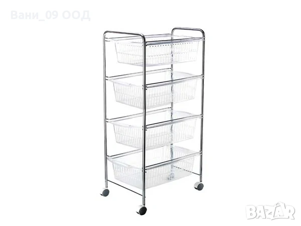 Етажерка за баня с пластмасови кошници