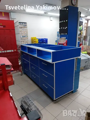 Търговски щанд-витрини 1,80м.Модулни шкафове с чекмеджета–за магазин,офис,сервиз,работилница,за дома, снимка 4 - Витрини - 55696823