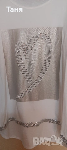 Дамска блуза, по етикет размер L. С ГО: 120 см., снимка 3 - Тениски - 54765800