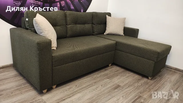 НОВ *Тъмнозелен диван Осло*