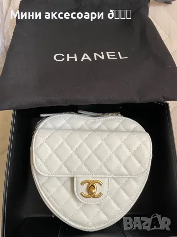 CHANEL чанта сърце, снимка 8 - Чанти - 55465418