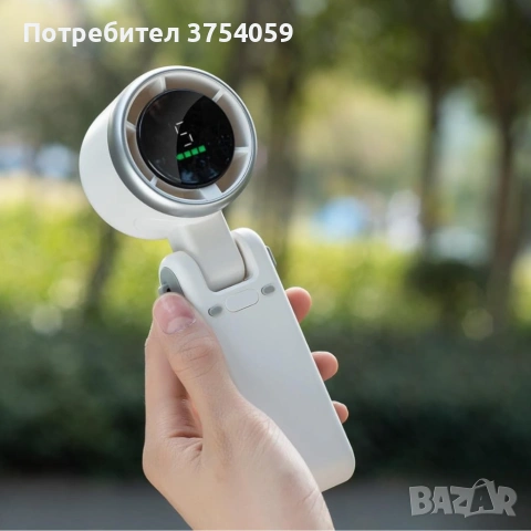 Турбо сгъваем вентилатор 3 в 1 – 13500 об./мин, 5 скорости, цифров дисплей, USB акумулаторен, снимка 3 - Друга електроника - 55147245