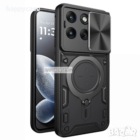 Motorola Edge 70 Fusion / GIANT RING Удароустойчив кейс гръб калъф с пръстен, снимка 4 - Калъфи, кейсове - 54698130