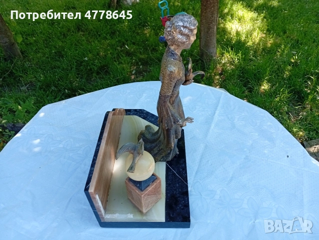 стара антична скулптура Франция , снимка 2 - Антикварни и старинни предмети - 54593380