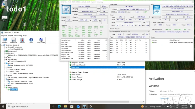Dell Latitude 5400 FHD IPS I5-8250U/256GB/8GB, снимка 8 - Лаптопи за работа - 54668082