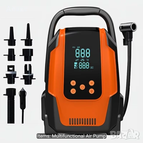 Компактна помпа на 12v за гуми, каяк, SUP, снимка 3 - Други инструменти - 54547084