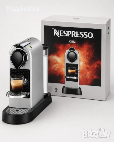 Nespresso CitiZ by Krups XN741B10 – капсулна кафемашина, сребриста, снимка 2 - Кафемашини - 55237064