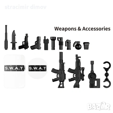 Лего Woma SWAT МЕГА КОМПЛЕКТ 6в1 – истинско екшън изживяване!, снимка 2 - Конструктори - 54967937