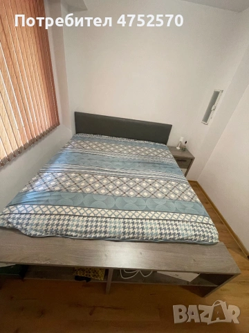 Спалня 180/200 с матрак ТЕД + нощно шкафче, снимка 3 - Спални и легла - 54713549