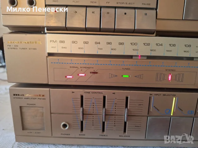 MARANTZ PM 140 STEREO AMPLIFIER,ST140 STEREO TUNER,SD140 STEREO CASSETTE DECK.MADE IN JAPAN., снимка 3 - Аудиосистеми - 55646088
