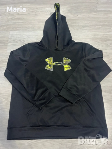 Under Armour YXL/YLG детски суитшърт с качулка черен