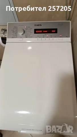 Продавам пералня AEG с горно зареждане AEG L74270TLE, 7 кг, Made in France, снимка 2 - Други стоки за дома - 55484039