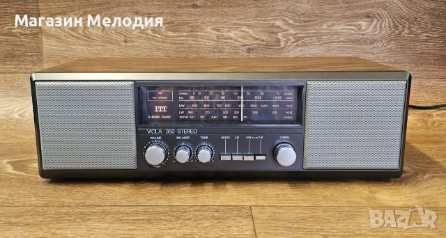 Радио ITT Viola 350 Stereo – Винтидж Дървена класика, Топъл аналогов звук