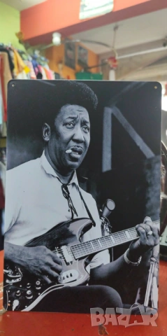 Muddy Waters-метална табела(плакет), снимка 2 - Китари - 54488086