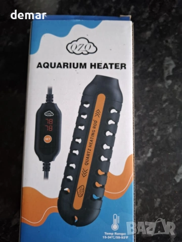 QZQ Нагревател за аквариум, потопяем, LED външен термостат, 50W, снимка 9 - Оборудване за аквариуми - 54105443