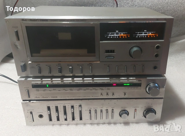 Fisher TA-M200 Stereo Tuner Amplifier/CR-M200 Stereo Cassette Deck двукомпонентна HiFi система , снимка 10 - Аудиосистеми - 54610117
