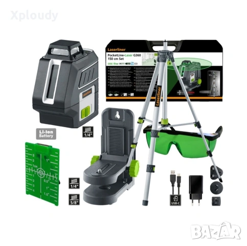 Линеен лазерен нивелир LASERLINER PocketLine-Laser G360

, снимка 8 - Измервателни инструменти - 54482586