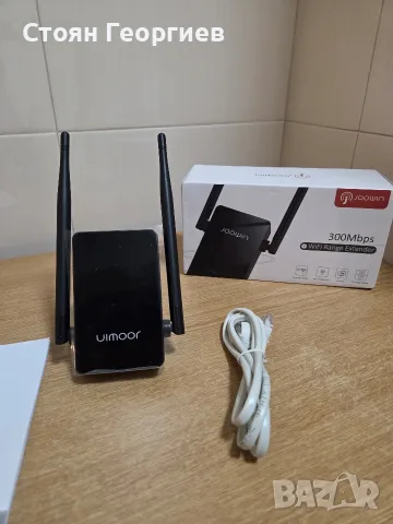 Joowin 300Mbps WiFi Range Extender, устройство, предназначено за разширяване на обхвата на безжична, снимка 2 - Мрежови адаптери - 55545114