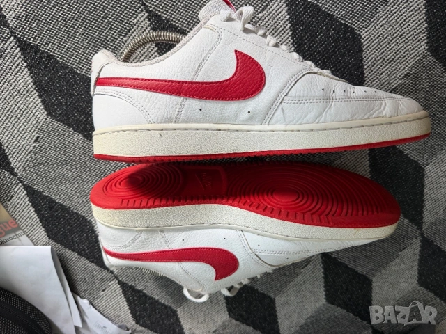 Nike Court Vision LowWhite University Red, снимка 7 - Маратонки - 54903581