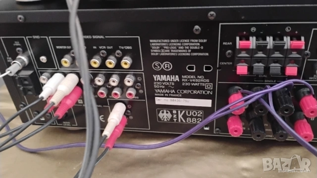 Yamaha rx-v492rds в комплект с оригинално дистанционно., снимка 6 - Ресийвъри, усилватели, смесителни пултове - 54380476