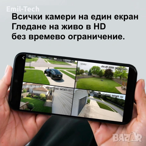 aosu 4K соларни охранителни камери – 2 бр. + база, снимка 4 - Комплекти за видеонаблюдение - 54946457