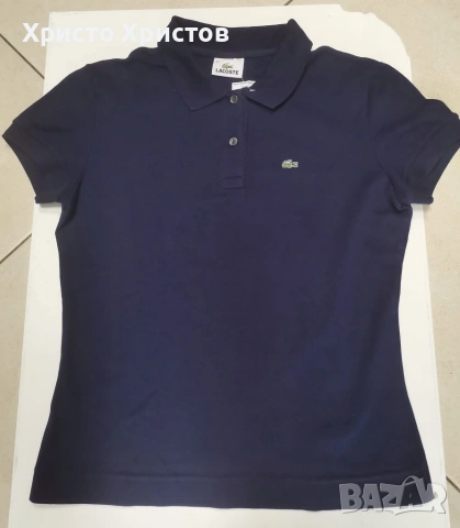 Дамска поло тениска LACOSTE, слим кройка  Размер 42