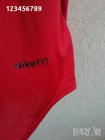 Nike Fit оригинална ретро фланелка червена тениска Найк размер мъжки L vintage , снимка 9 - Тениски - 51058572