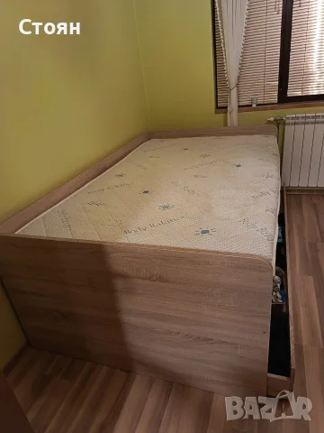легло + матрак 120 x 200, снимка 3 - Спални и легла - 55683662