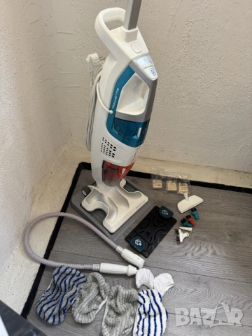 Прахосмукачка С Пара Rowenta Clean & Steam Multi RY8544WH Парочистачка 3 в 1 Вертикална, снимка 5 - Прахосмукачки - 55425115