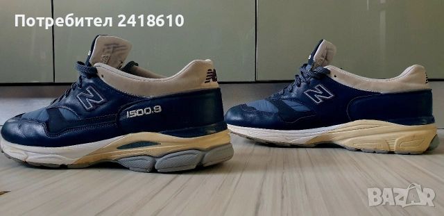 New Balance 1500.9 Made in England Mens Size 44.5 /28.5 см. UK 10  ОРИГИНАЛ! Мъжки Кецове ест кожа, снимка 9 - Кецове - 54887011