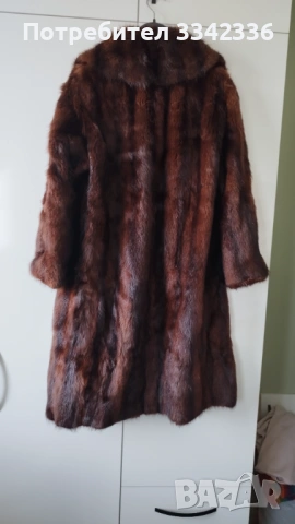 Дамско палто - Кафяво, снимка 2 - Палта, манта - 54356242