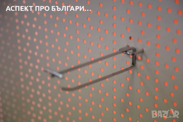 Кука за перфогръб с етикетодържател, снимка 2 - Друго търговско оборудване - 55643522