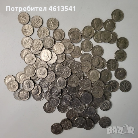$10цента лот от 121бр.не чистени, снимка 5 - Нумизматика и бонистика - 54765502