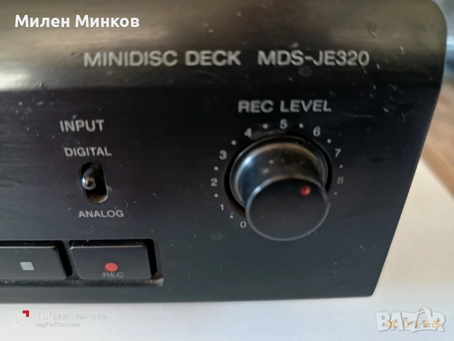 SONY minidisc deck MDS-JE320, снимка 2 - Декове - 54420876