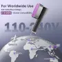 Нов Ръчен уред за пара и сухо гладене VIWAVE, 15 сек загряване, LED дисплей Портативна ютия за дрехи, снимка 7
