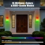 Смарт външни LED аплици/стенни лампи за монтаж (RGB, Wi‑Fi + дистанционно) Govee, снимка 4