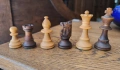 Шахматна масичка с дървени фигури, снимка 10