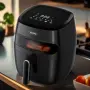 Фритюрник AirFryer, 1350W, 5.2л., LED дисплей, Горещ въздух, Таймер, до 200°C,, снимка 1