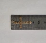 Златна висулка(кръст) 1.32гр., снимка 3