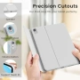 Нов Калъф клавиатура за iPad Air 11 M4 M3 M2 2026 2025 2024 с Pencil държач кейс таблет Айпад, снимка 8