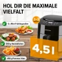 GOURMETmax 4,5l-Фритюрник с горещ въздух(Еърфрайър), снимка 4