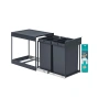 Кухненски кош за вграждане SONGMICS, 2x20L , Двойни отделения, Плавно издърпващ се дизайн, Стоманена, снимка 1