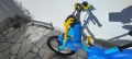 Детско колело Btwin 500 Ocean, 14", синьо, с помощни колела – 3-5 години, снимка 9