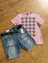 H&M Мъжки нови жестоки къси дънки, снимка 3