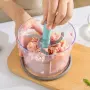 Кухненски робот, чопър с три остриета и ръчно предпазно заключване, 1,5 л. Този кухненски робот е об, снимка 3