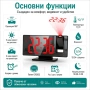 Настолен часовник с проектор светещ на тавана електронен с температура, снимка 2